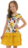 detské letné šaty s veselou potlačou