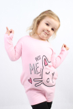dievčenské šaty Mačka ružové