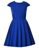 dievčenské šaty BARBI modré