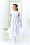 dievčenské šaty DEFNE biele