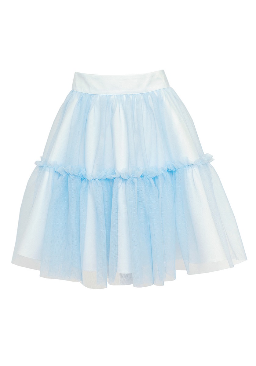 dievčenská spoločenská sukňa modrá