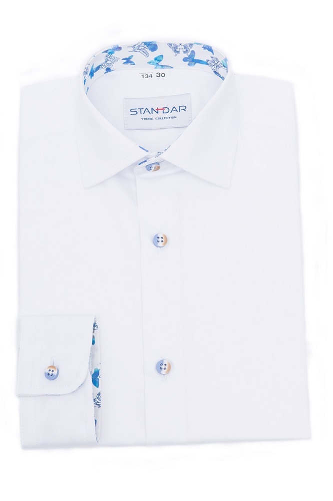 chlapčenská košeľa STANDAR v bielej farbe M12