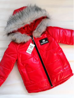 detská zimná bunda Unique červená 98