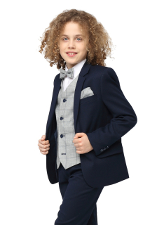 chlapčenský oblek FRANCO s vestou 122-152
