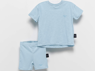 detská súprava tričko + kraťasy modrá