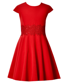 dievčenské šaty BARBI červené