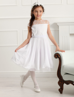 dievčenské šaty REBECCA biele