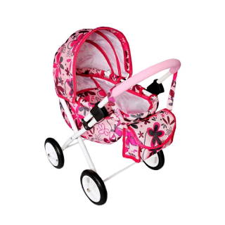 kočík pre bábiky Kids M03 ružový