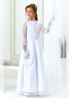 dievčenské dlhé šaty AYSE biele