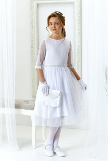 dievčenské šaty MELEK biele