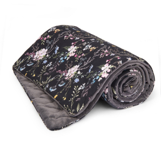 obojstranná deka so zamatom Lesné kvety
